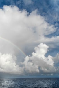water- 3 kinds- clouds, rainbow, ocean 