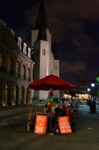 New Orleans, Jackson Square at night